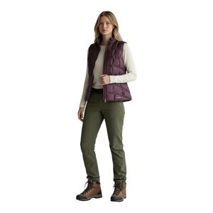 Eddie Bauer Purple Full Zip Down Fill Puffer‎ Vest Womens Size Large Gorpcore